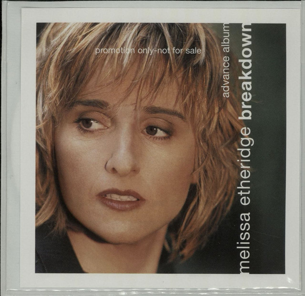 Melissa Etheridge Breakdown US Promo CD album (CDLP) ISAD1036-2