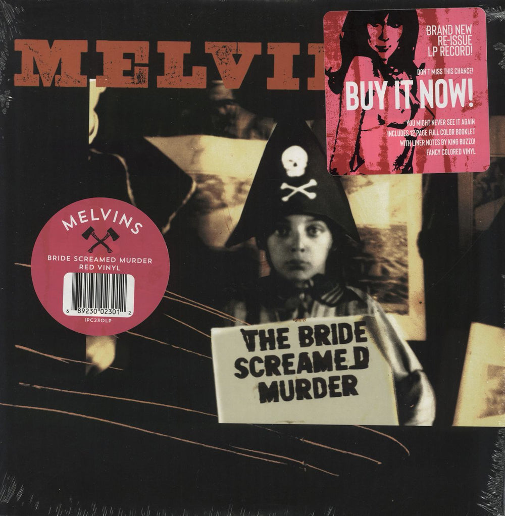 Melvins The Bride Screamed Murder - Red Vinyl - Sealed US vinyl LP album (LP record) IPC230LP / IPC230