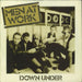 Men At Work Down Under - A Label + PR UK Promo 7" vinyl single (7 inch record / 45) EPCA1980