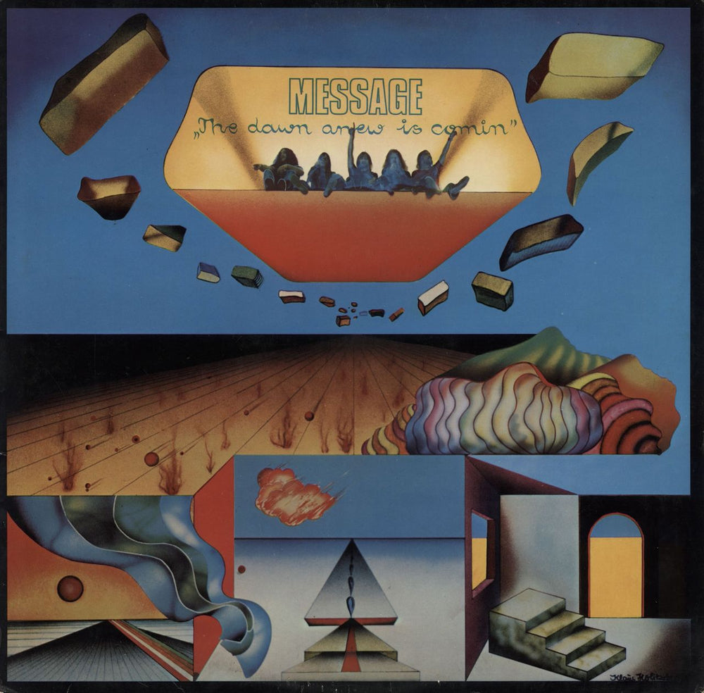 Message (German) The Dawn Anew Is Comin' - VG/EX German vinyl LP album (LP record) BLPS19081