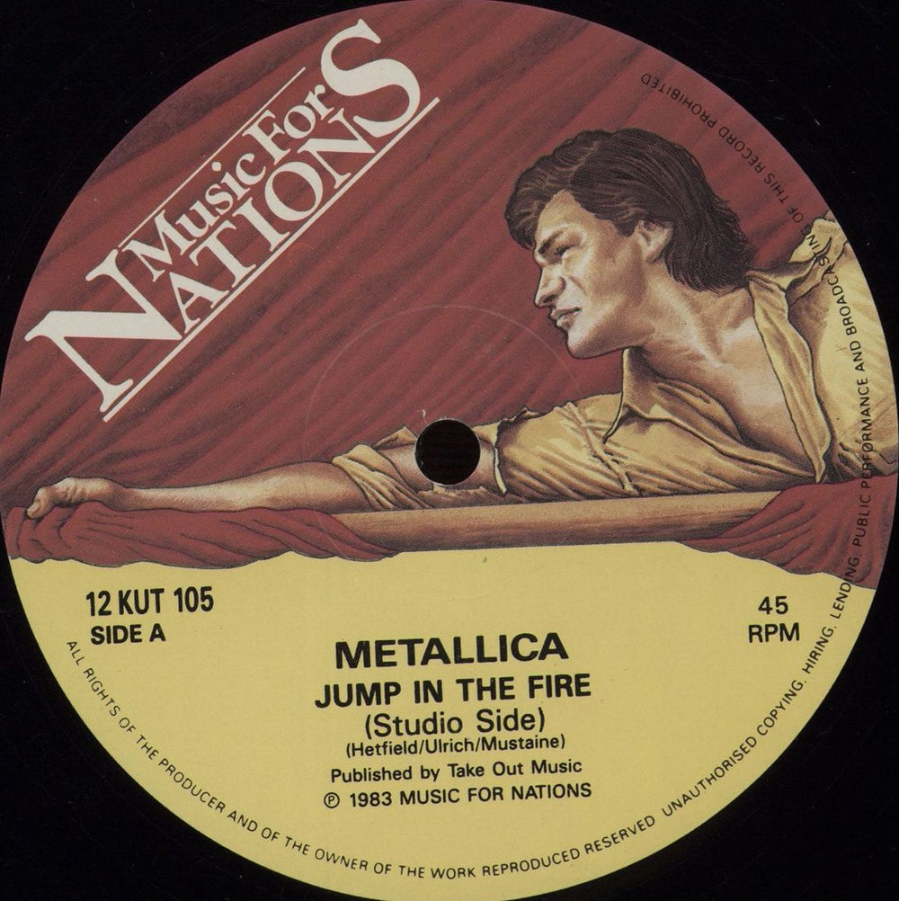 Metallica Jump In The Fire - EX UK 12" vinyl single (12 inch record / Maxi-single) 5016583710569