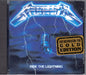 Metallica Ride The Lightning Australian CD album (CDLP) 8381402