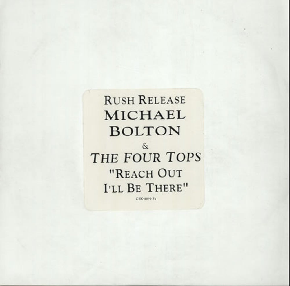 Michael Bolton Reach Out I'll Be There US Promo CD single (CD5 / 5") CSK4909