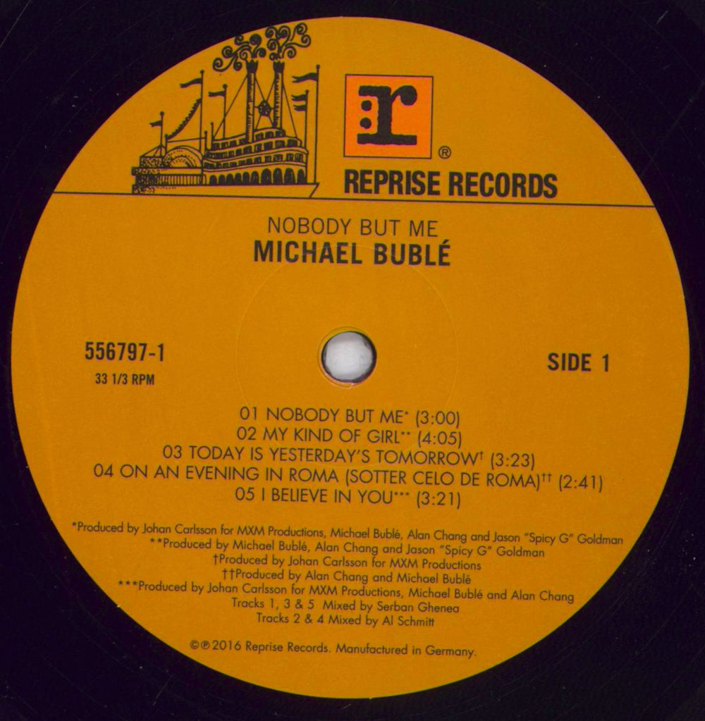 Michael Buble Nobody But Me UK vinyl LP album (LP record) M6YLPNO830044