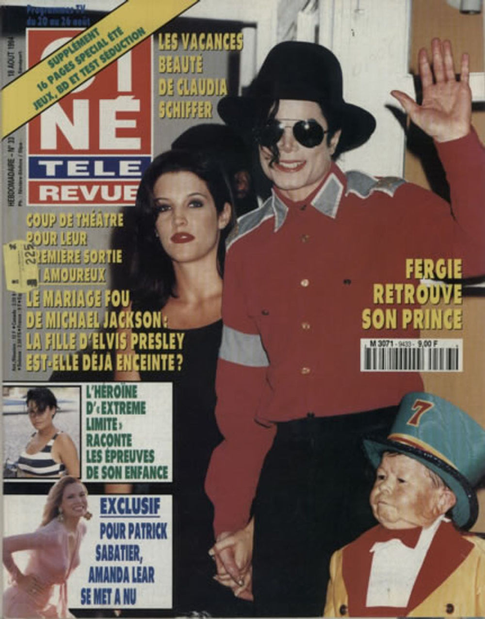 Michael Jackson Cine-Tele-Revue French magazine 18 AUGUST 1994