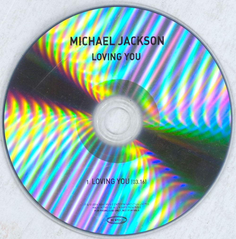 Michael Jackson Loving You UK Promo CD-R acetate M-JCRLO819150