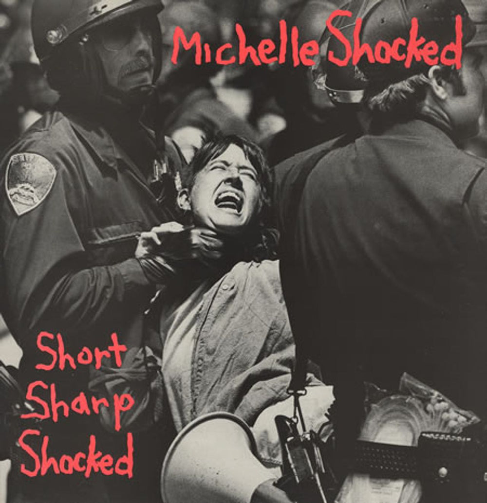 Michelle Shocked Short Sharp Shocked + lyric inner UK vinyl LP album (LP record) CVLP1