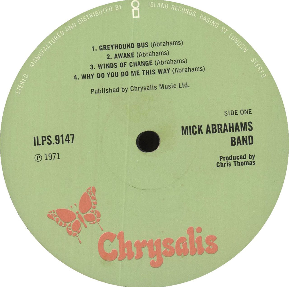 Mick Abrahams Mick Abrahams - 1st UK vinyl LP album (LP record) CKBLPMI712453