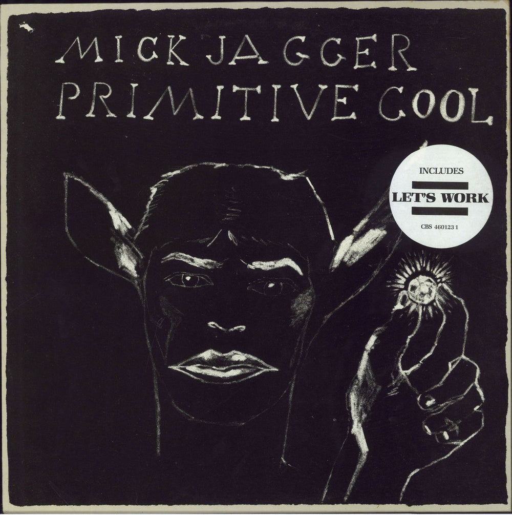 Mick Jagger Primitive Cool + Hype Sticker Dutch vinyl LP album (LP record) CBS4601231