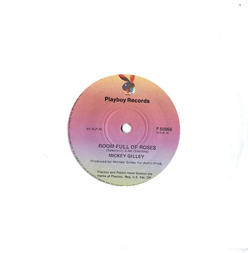 Mickey Gilley Room Full Of Roses Australian 7" vinyl single (7 inch record / 45) P50056