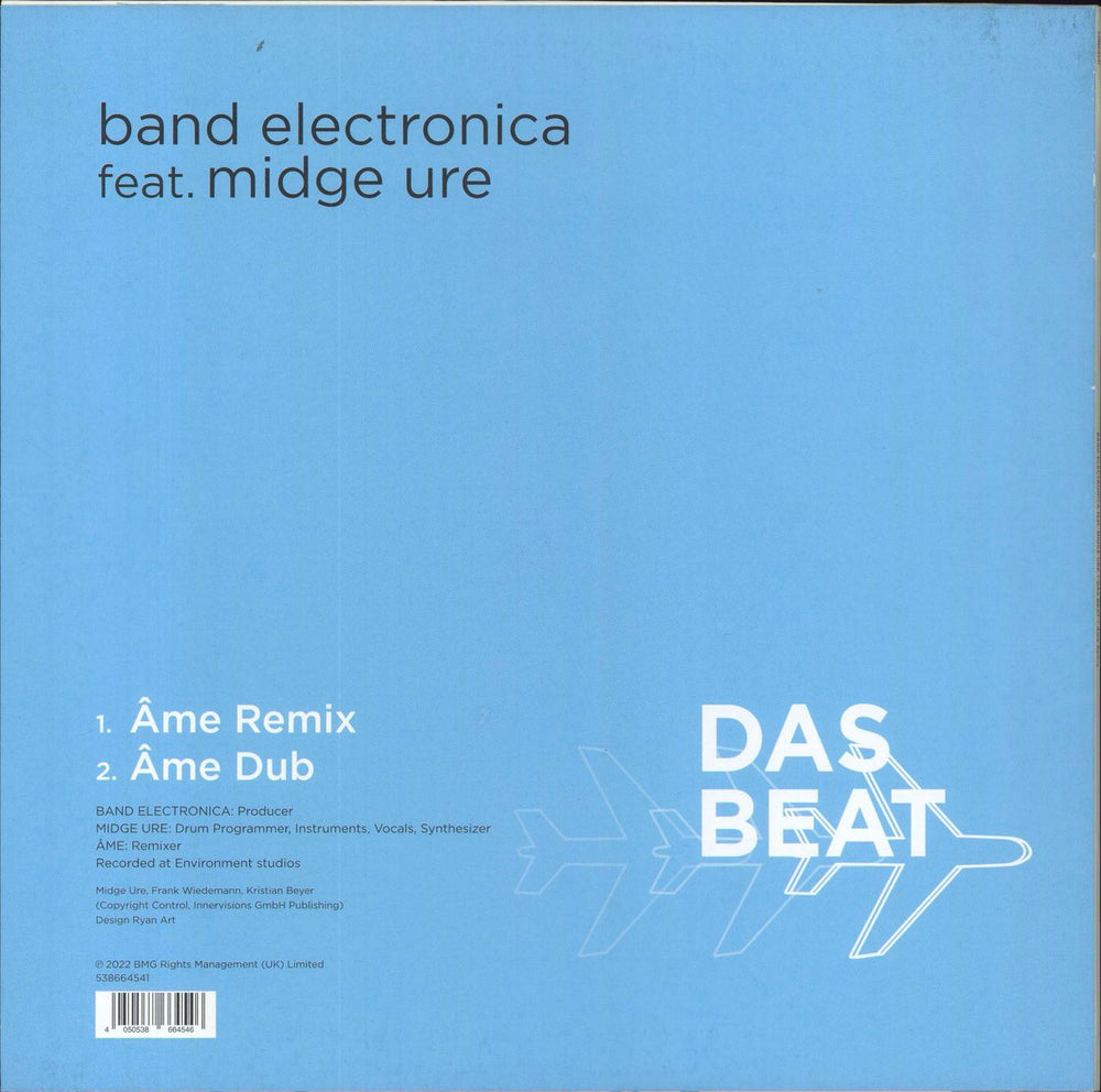 Midge Ure Das Beat (Âme Remix) UK 12" vinyl single (12 inch record / Maxi-single) 4050538664546