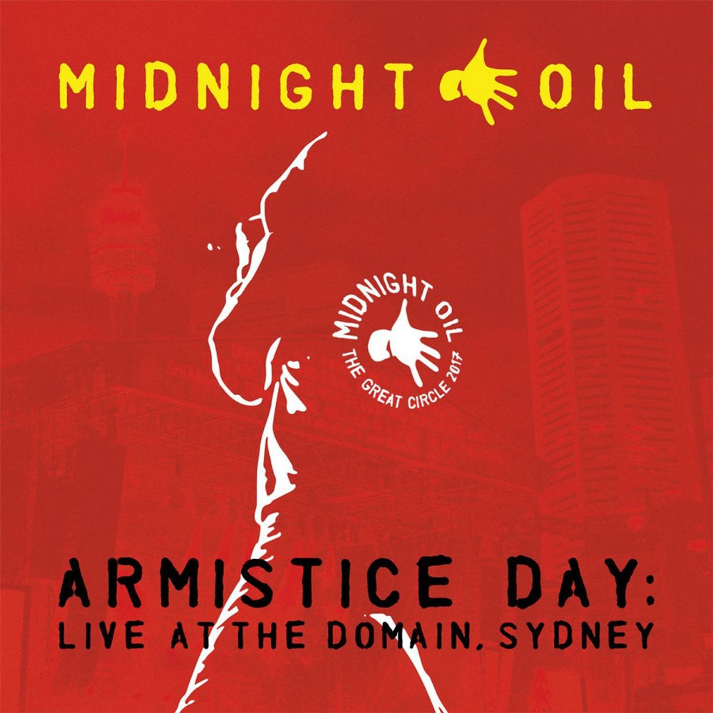 Midnight Oil Armistice Day: Live At The Domain, Sydney - Yellow Vinyl 180 Gram UK 3-LP vinyl record set (Triple LP Album) OIL3LAR814491