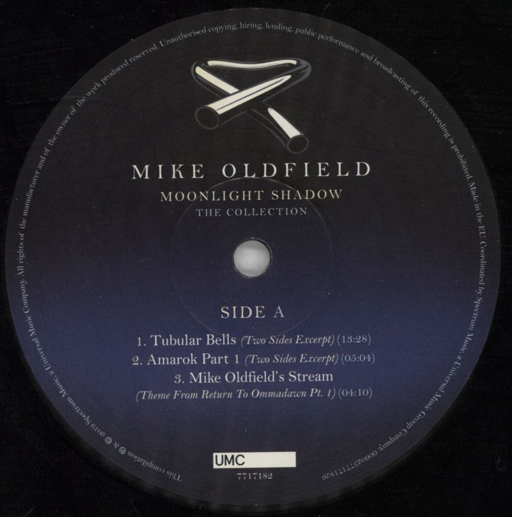 Mike Oldfield Moonlight Shadow: The Collection UK vinyl LP album (LP record) OLDLPMO818007