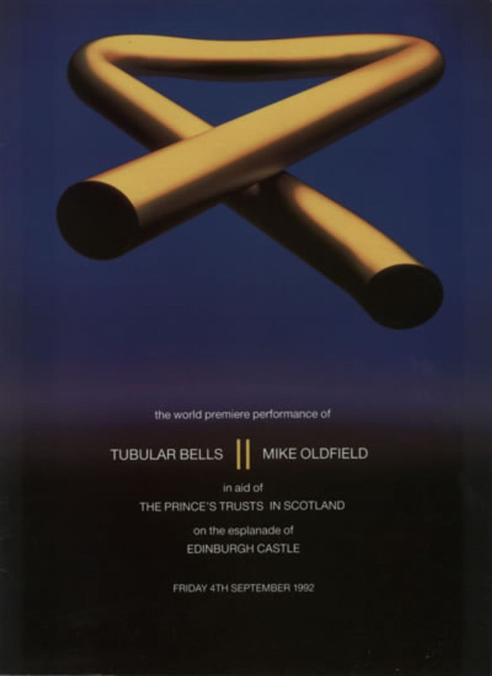 Mike Oldfield Tubular Bells II - 20th Anniversary Tour UK tour programme TOUR PROGRAMME