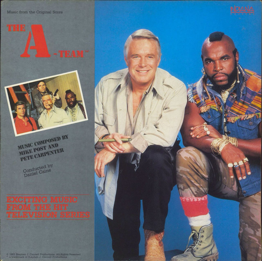 Mike Post The A-Team UK vinyl LP album (LP record) A-T444