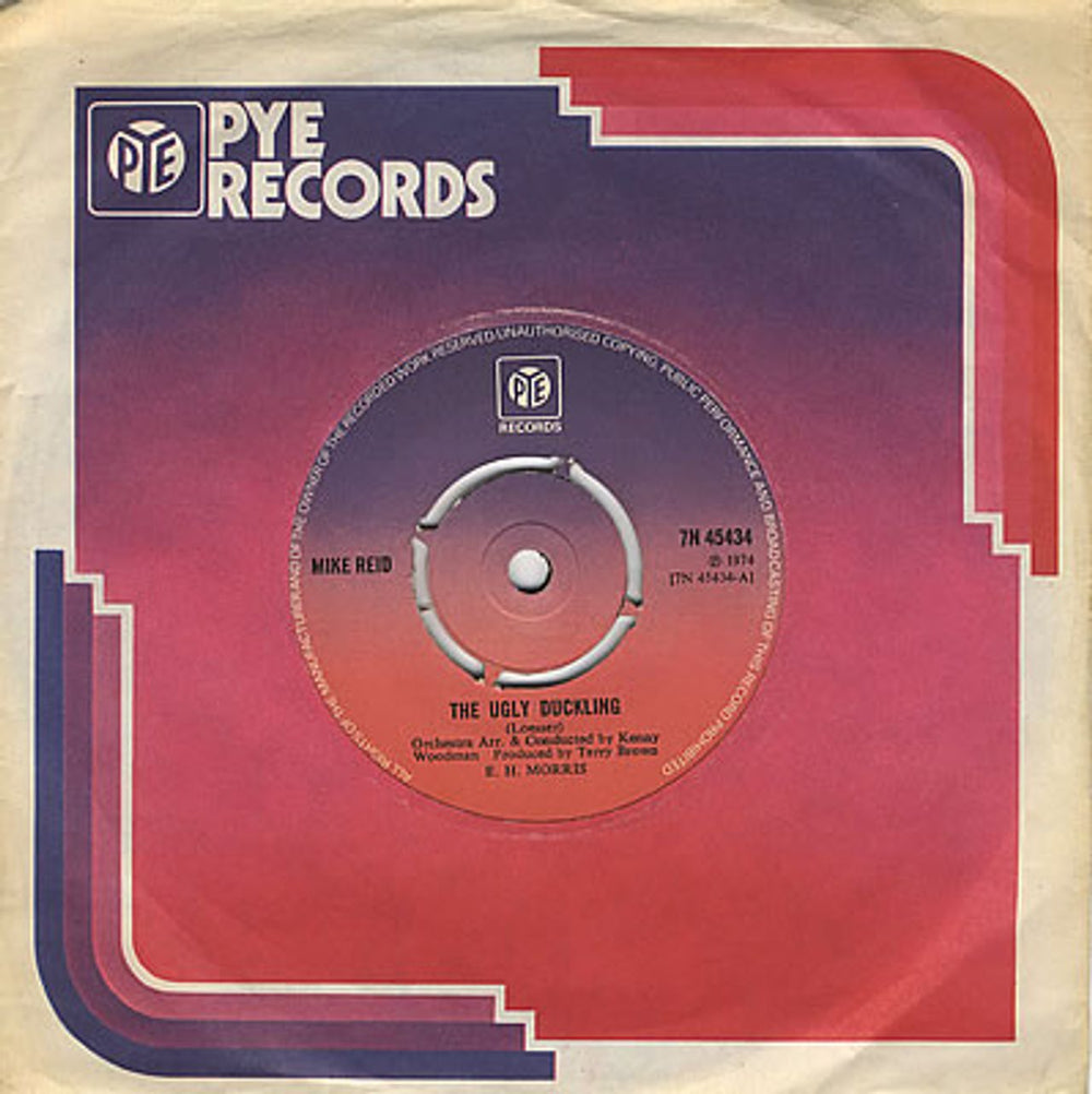 Mike Reid The Ugly Duckling - 4pr UK 7" vinyl single (7 inch record / 45) 7N45434