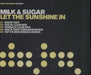 Milk & Sugar Let The Sunshine In UK Promo CD single (CD5 / 5") DATA64CDSP