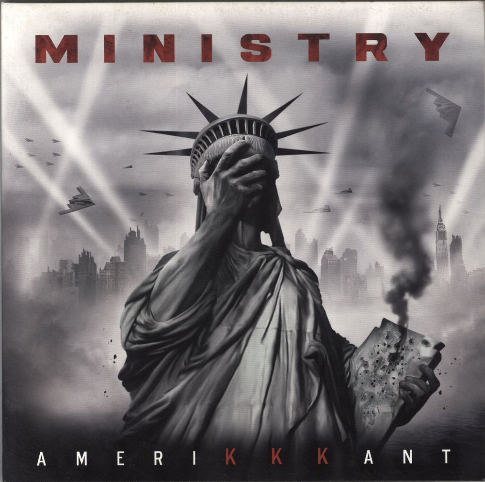 Ministry Amerikkkant - White Vinyl German vinyl LP album (LP record) NB 4275-1