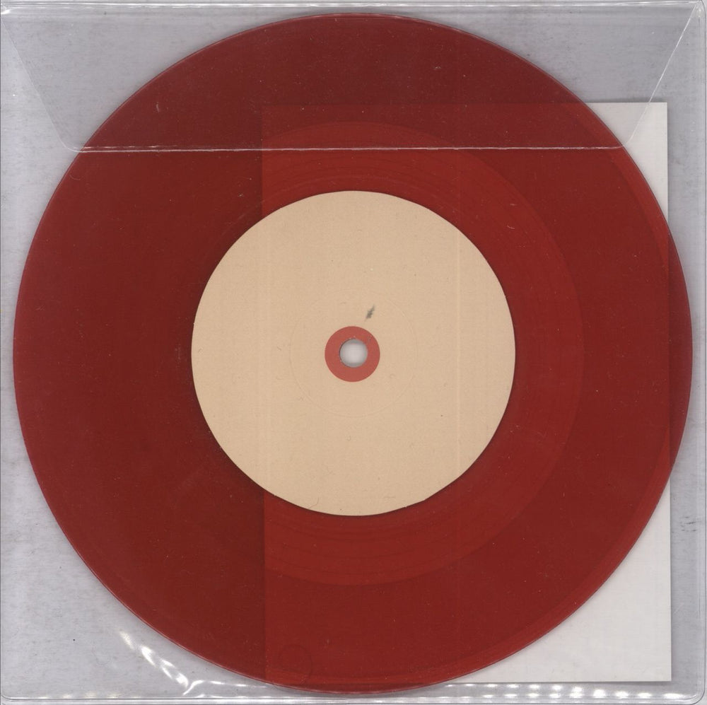 Mirrors Look At Me - Single Sided Red Vinyl UK 7" vinyl single (7 inch record / 45)