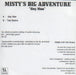 Misty's Big Adventure Hey Man Dutch Promo CD-R acetate CD-R