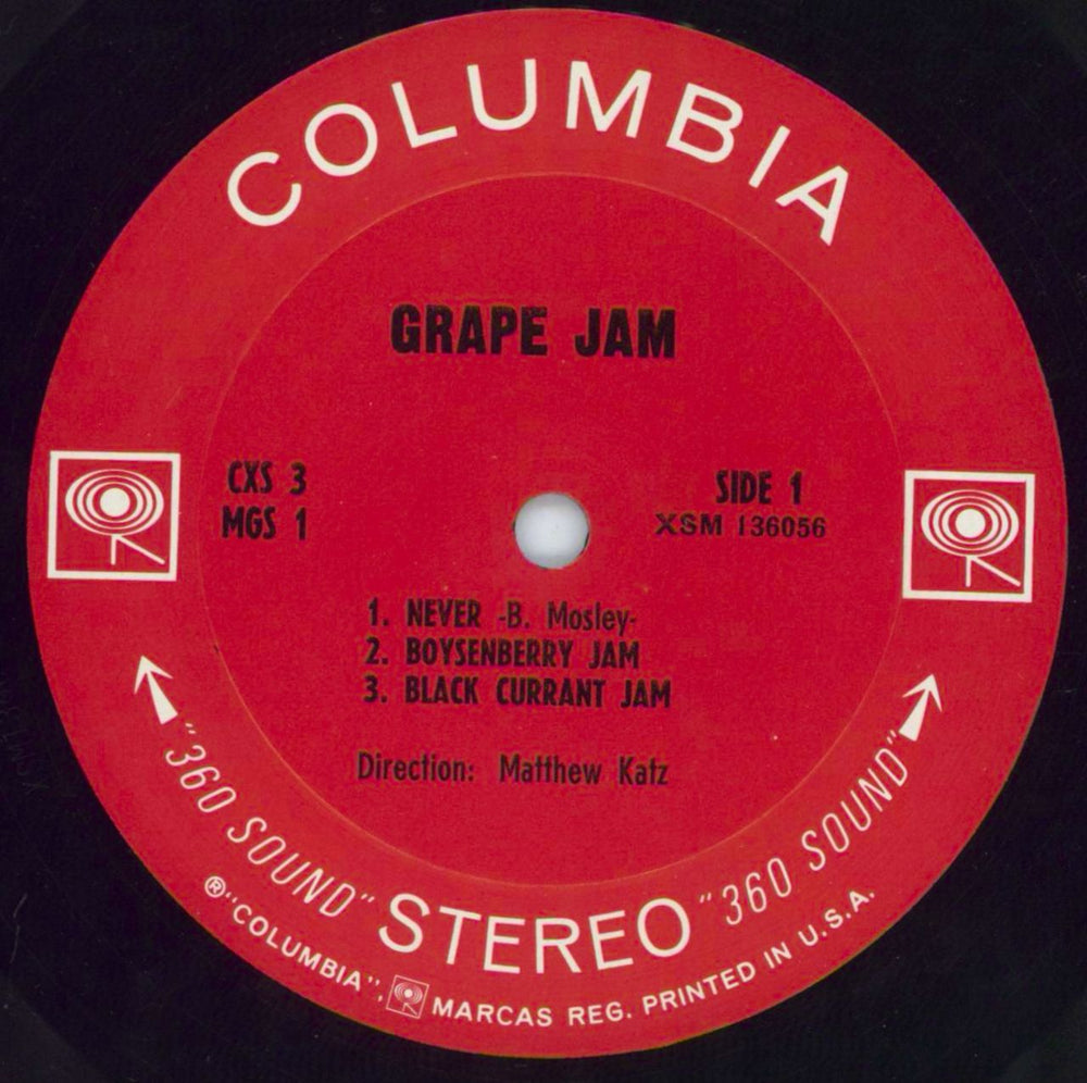 Moby Grape Grape Jam US vinyl LP album (LP record) MBGLPGR397201