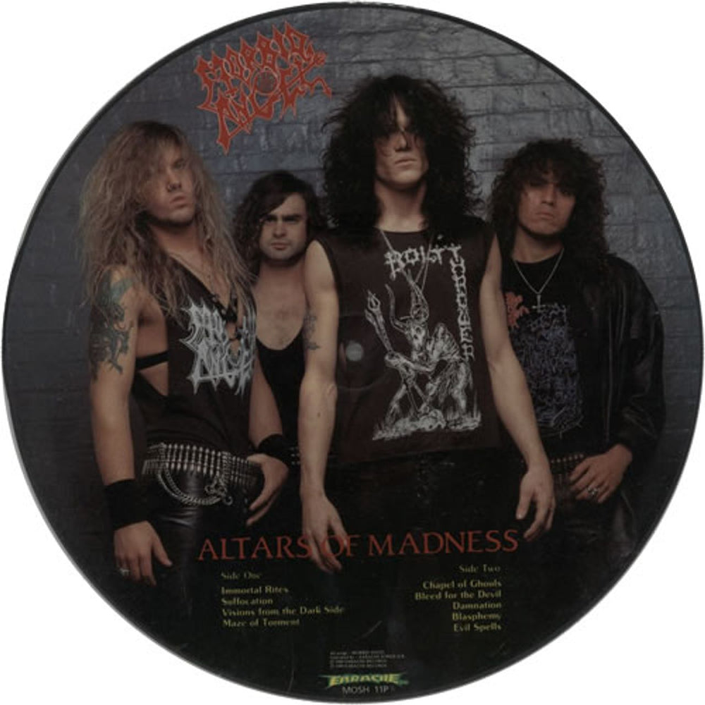 Morbid Angel Altars Of Madness UK picture disc LP (vinyl picture disc album) MRDPDAL629614