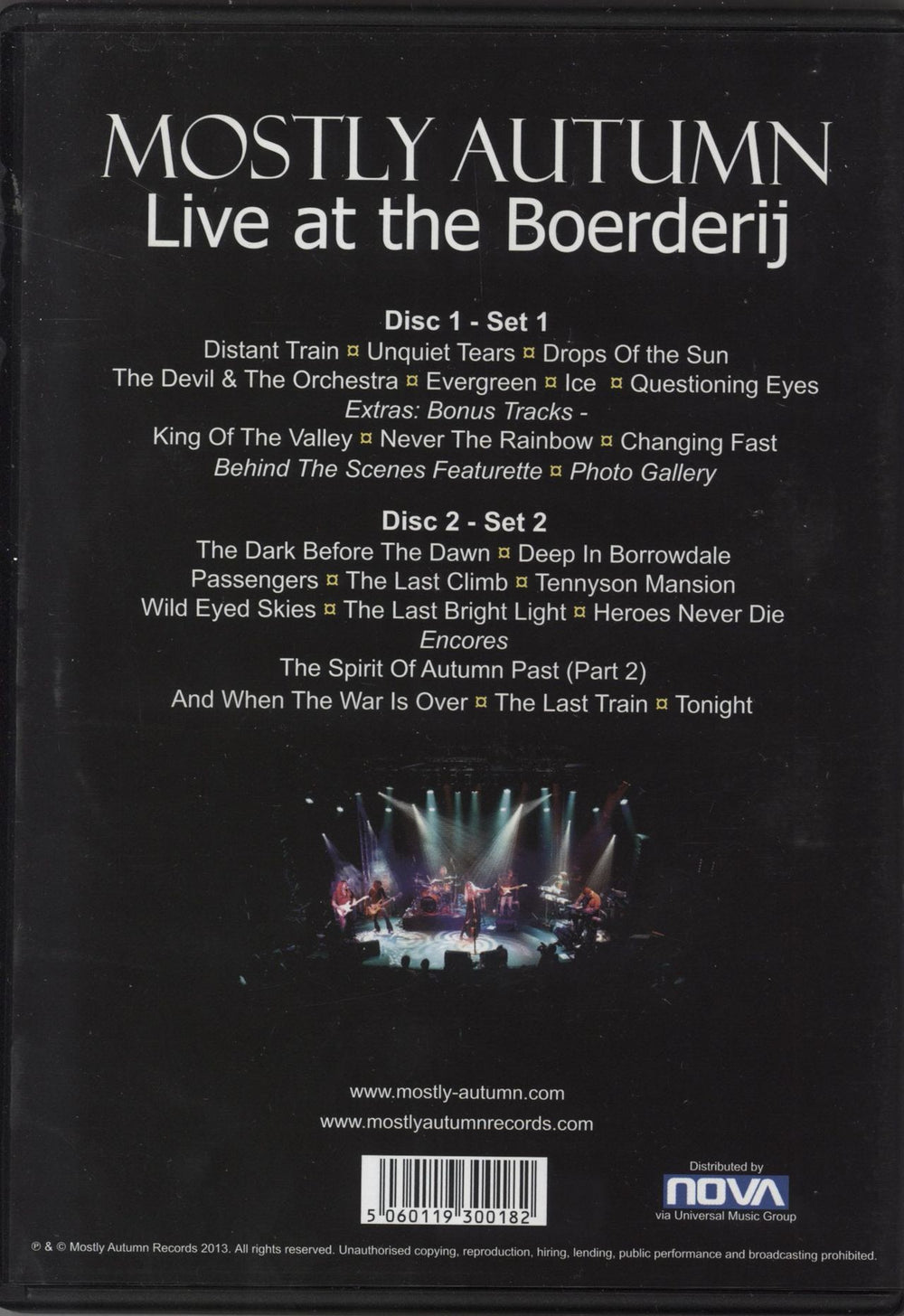 Mostly Autumn Live At The Boerderij UK DVD