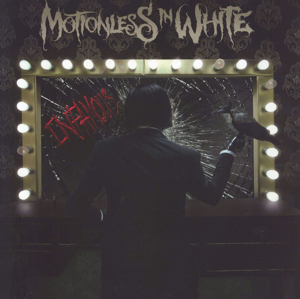 Motionless In White Infamous - White with Blood Red Splatter Vinyl US vinyl LP album (LP record) FRL39171-1