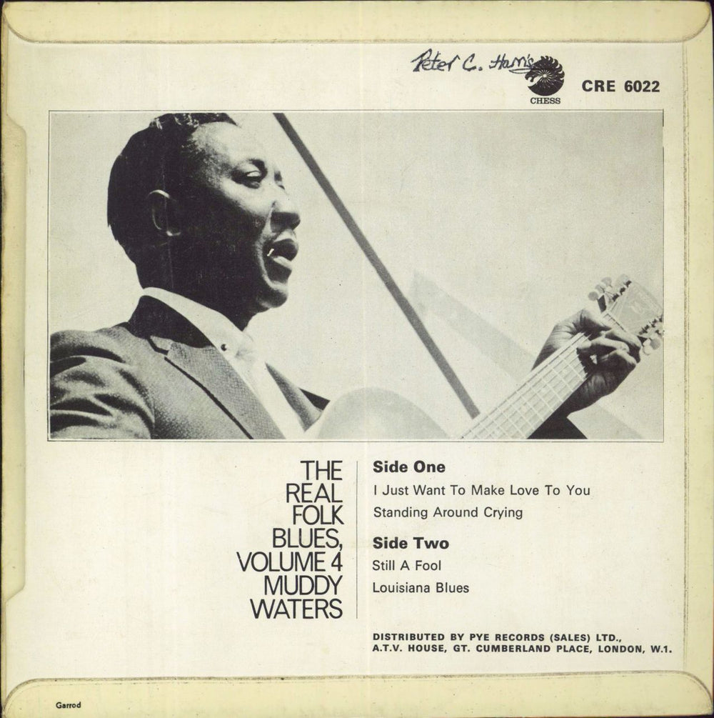 Muddy Waters The Real Folk Blues Volume 4 - VG UK 7" vinyl single (7 inch record / 45)