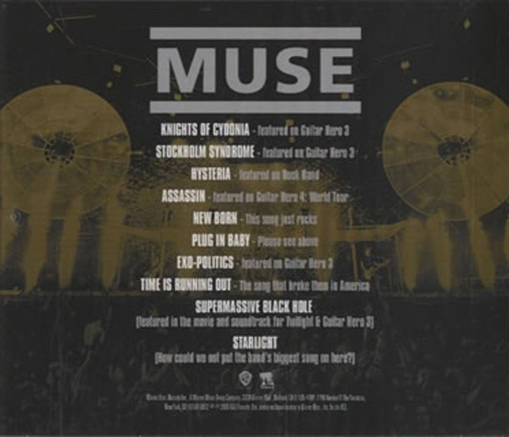 Muse Some Of The Biggest, Loudest, Rock Songs You May Not Have Ev US Promo CD-R acetate USECRSO469961