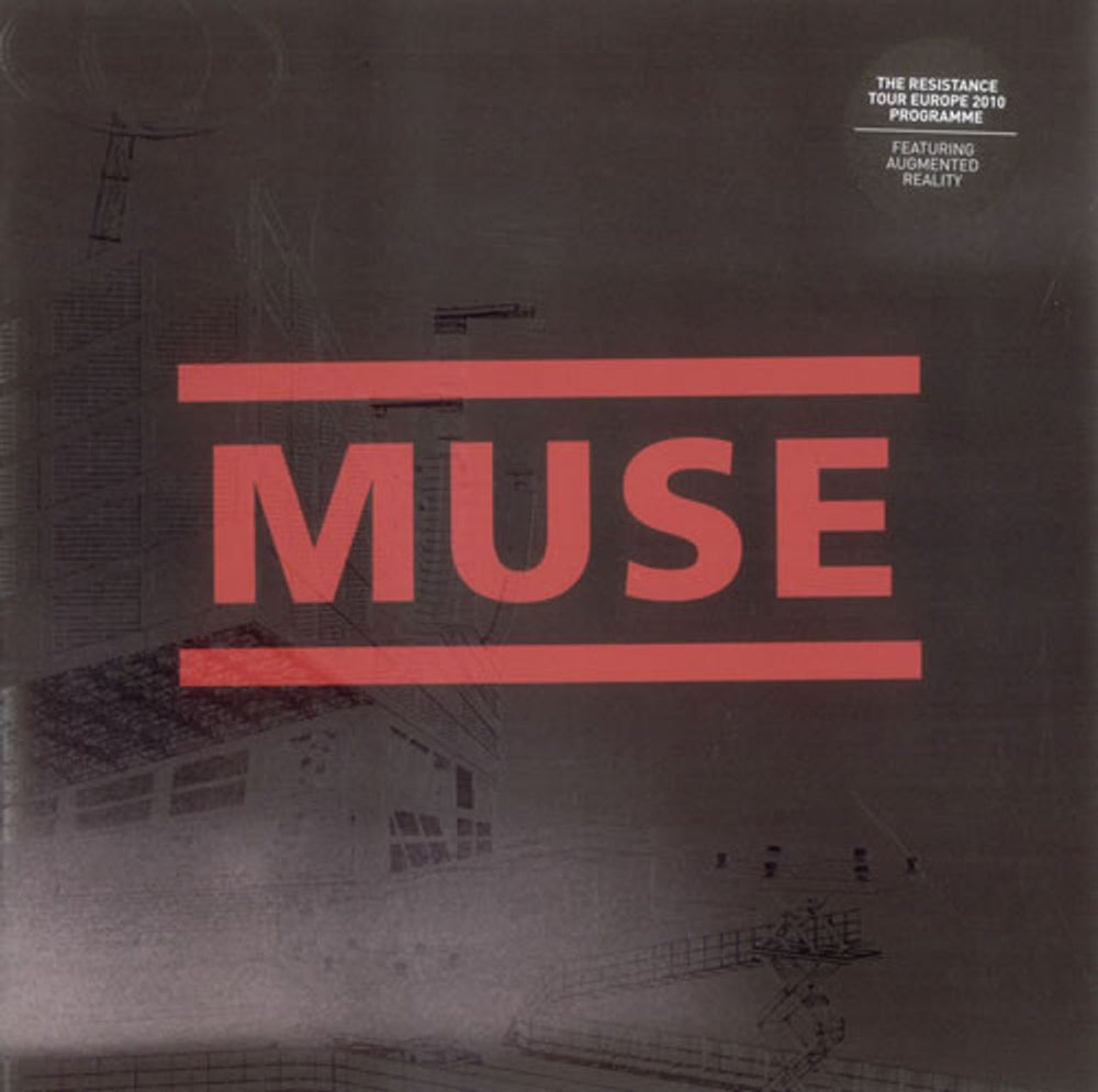 Muse The Resistance Tour - Europe 2010 UK tour programme TOUR PROGRAMME