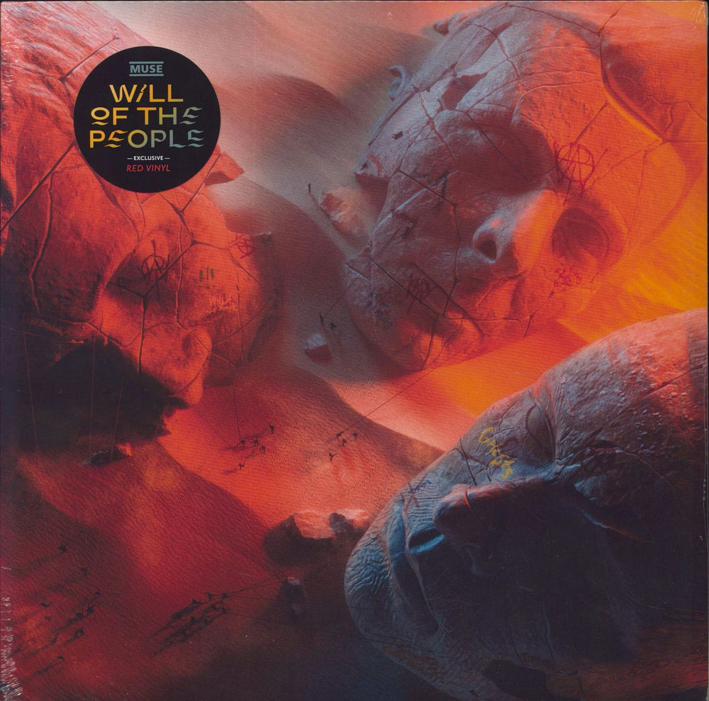 Muse Will Of The People - Red Vinyl - Sealed UK vinyl LP album (LP record) 0190296383861