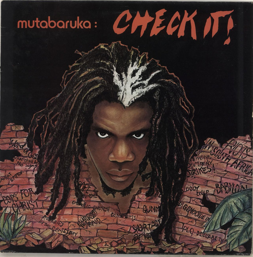 Mutabaruka Check It! French vinyl LP album (LP record) ADA3003