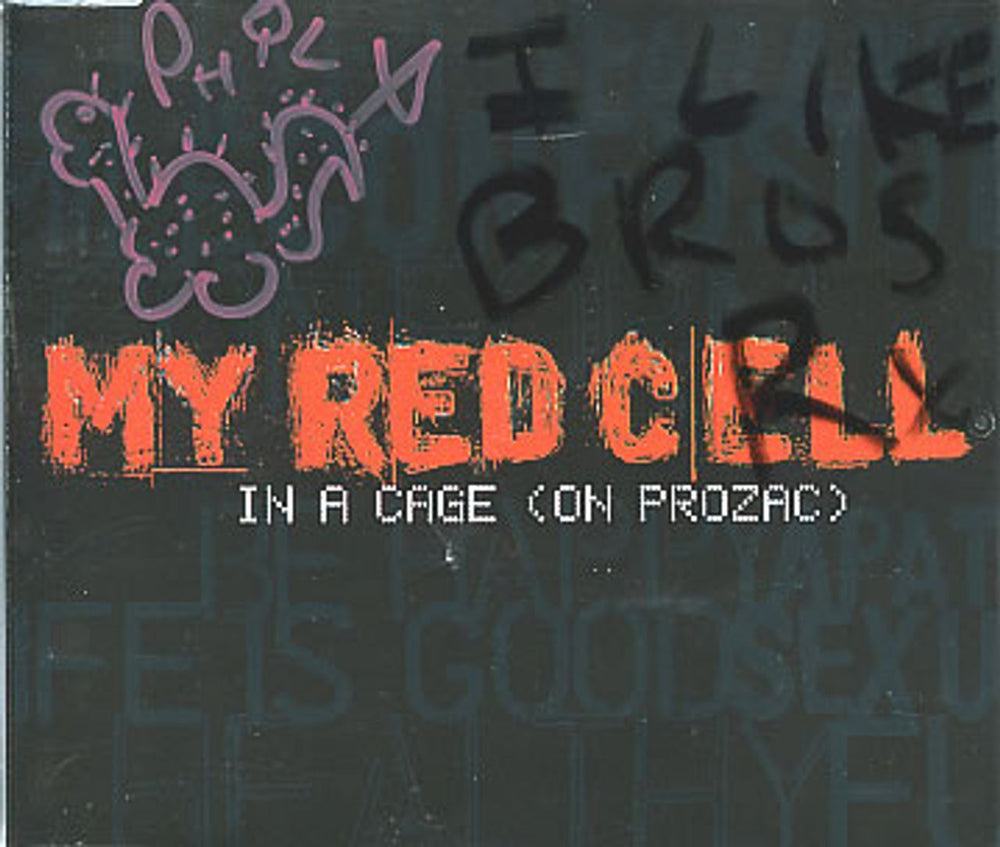 My Red Cell In A Cage - Autographed UK CD single (CD5 / 5") VVR5027133