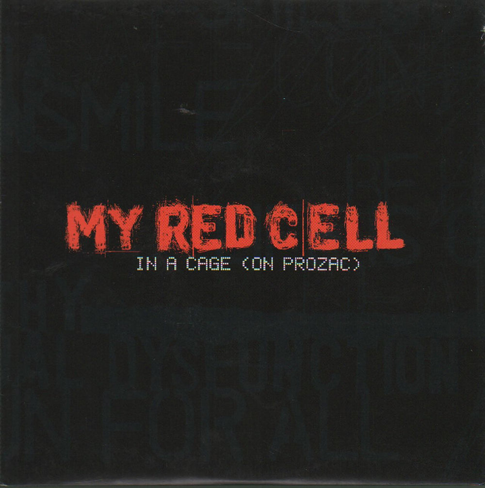 My Red Cell In A Cage [On Prozac] UK 7" vinyl single (7 inch record / 45) VVR5027137