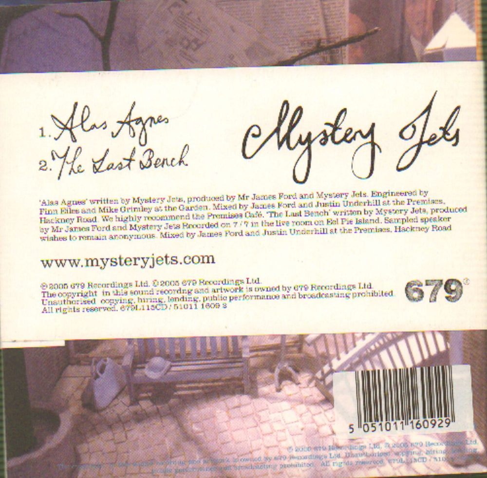 Mystery Jets Alas Agnes UK CD single (CD5 / 5") MJEC5AL657759