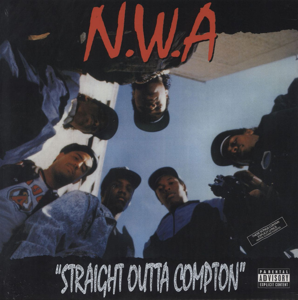 N.W.A. Straight Outta Compton + Shrink UK vinyl LP album (LP record) 0600753469958