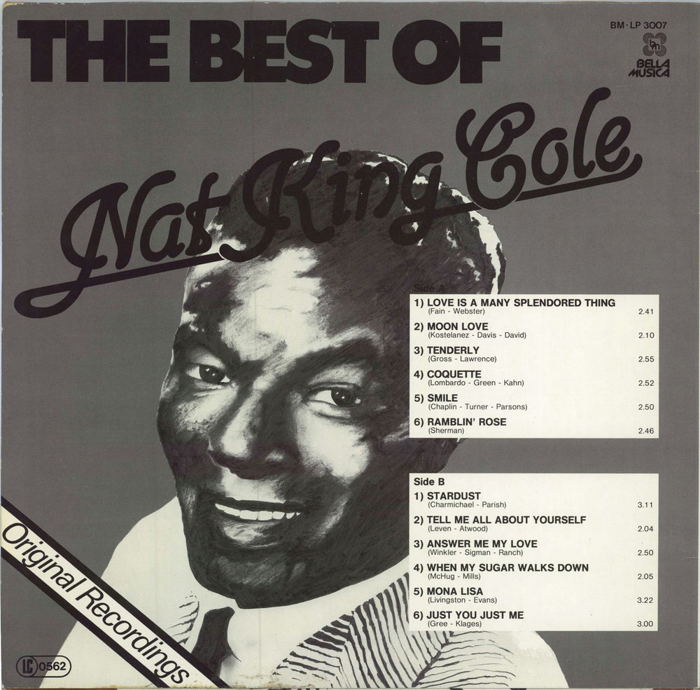 Nat King Cole The Best Of Nat King Cole German vinyl LP album (LP record)