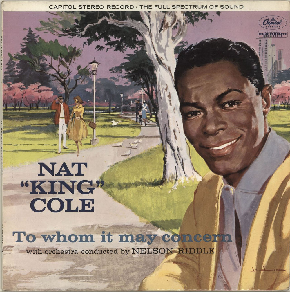 Nat King Cole To Whom It May Concern UK vinyl LP album (LP record) SLCT6182