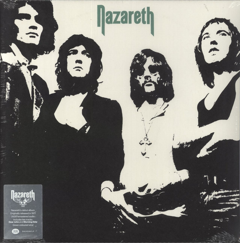 Nazareth Nazareth - Green Vinyl - Hype Sticker - Sealed UK vinyl LP album (LP record) SALVO387LP