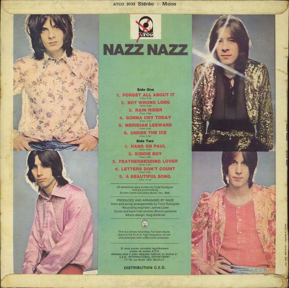 Nazz Nazz Nazz - VG French vinyl LP album (LP record)