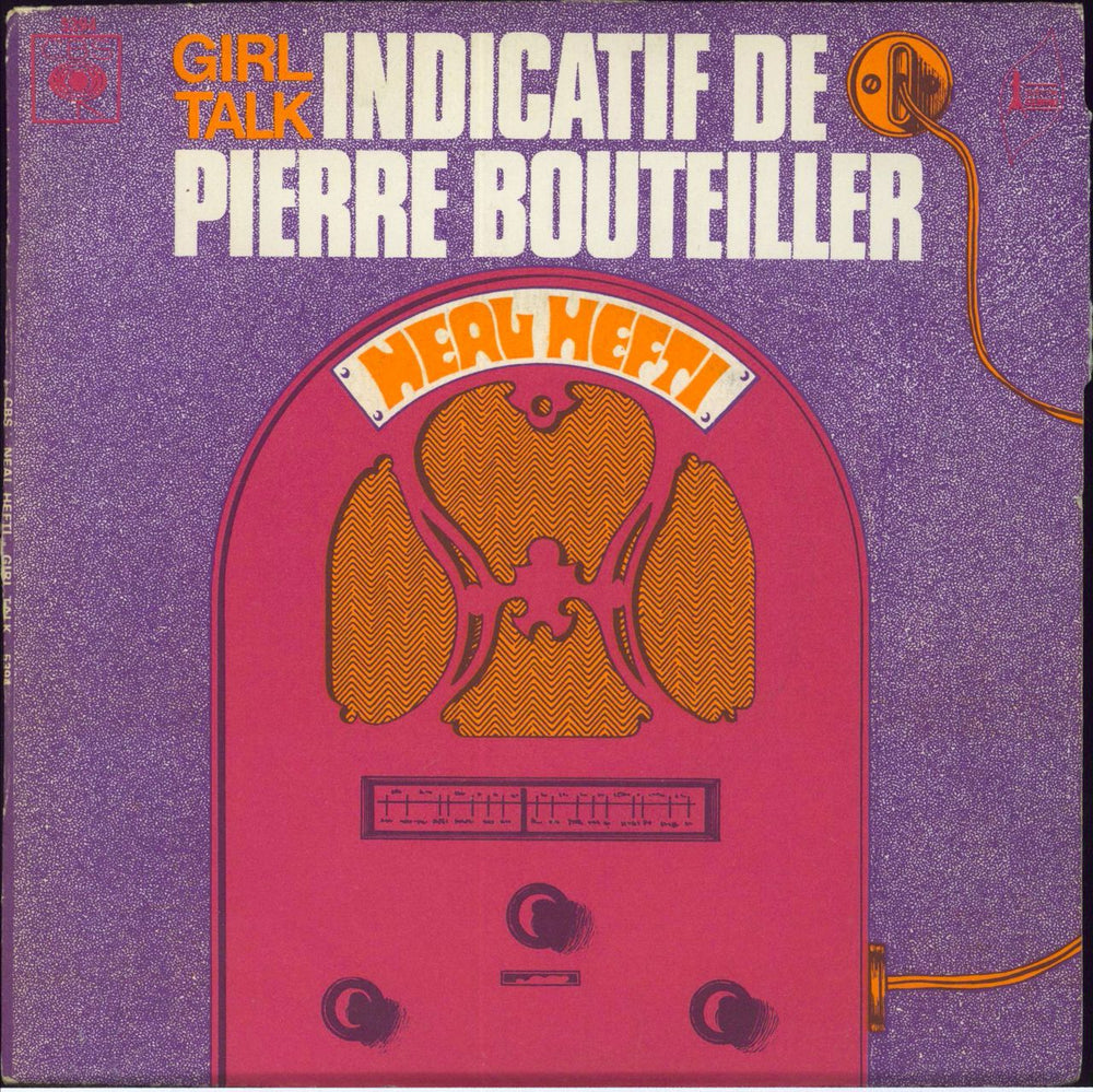 Neal Hefti Girl Talk "Indicatif de Pierre Bouteiller" + Sleeve French 7" vinyl single (7 inch record / 45) 5394