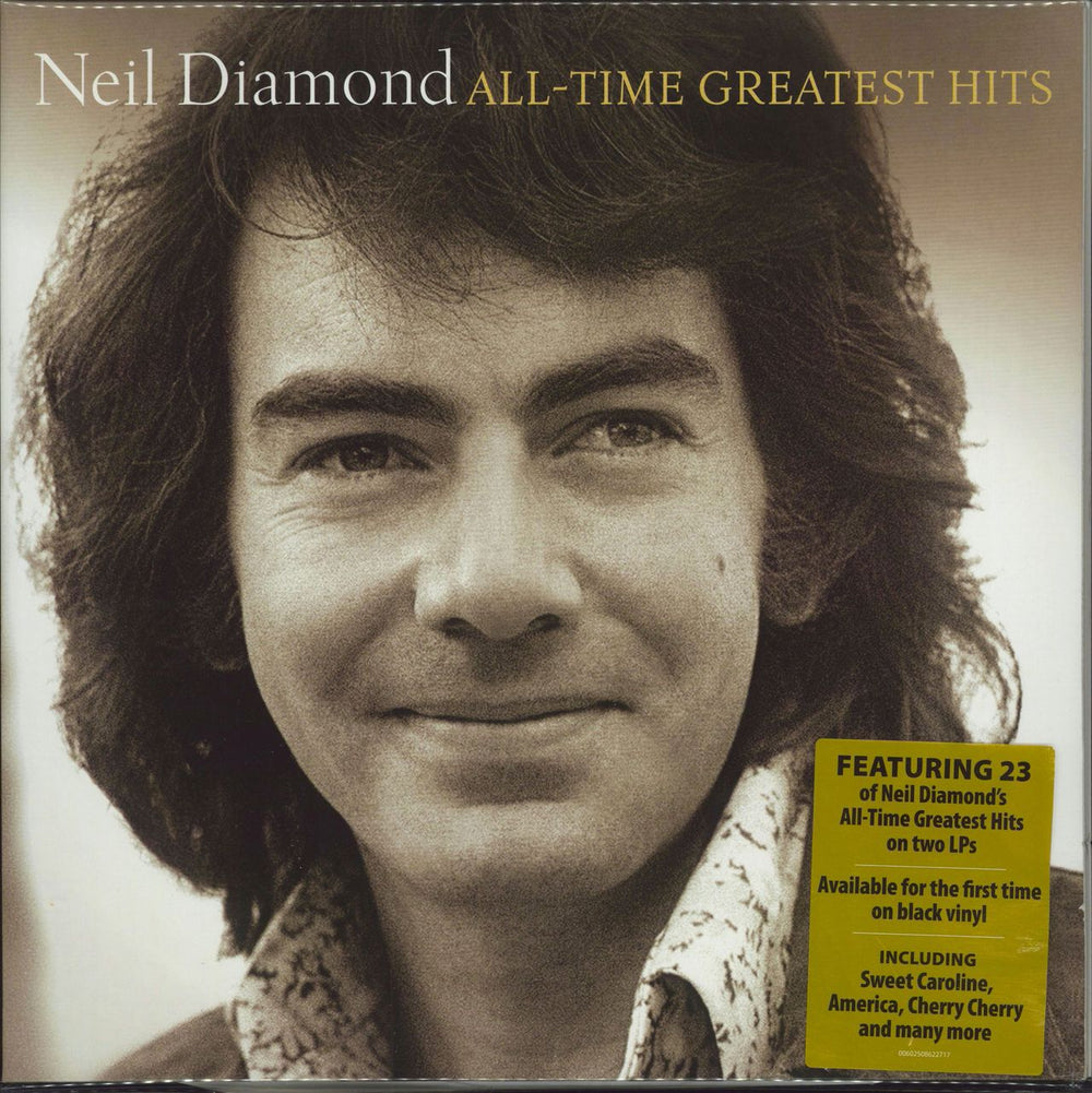 Neil Diamond All-Time Great Hits UK 2-LP vinyl record set (Double LP Album) 602508622717