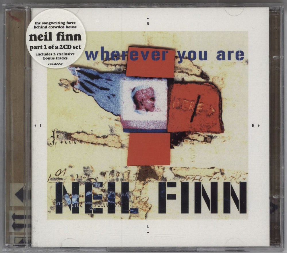 Neil Finn Wherever You Are - Parts 1 & 2 UK 2-CD single set (Double CD single) CDR/S6557