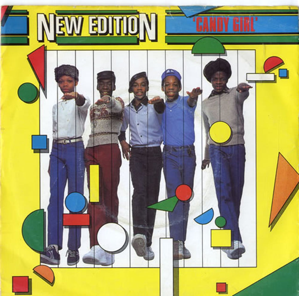 New Edition Candy Girl UK 7" vinyl single (7 inch record / 45) LON21