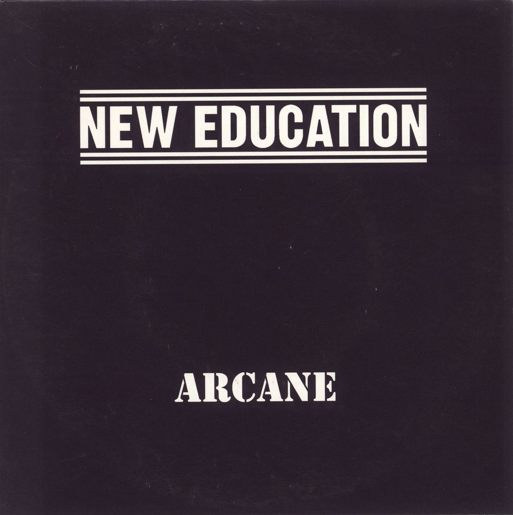 New Education Arcane UK 7" vinyl single (7 inch record / 45) KIDS031