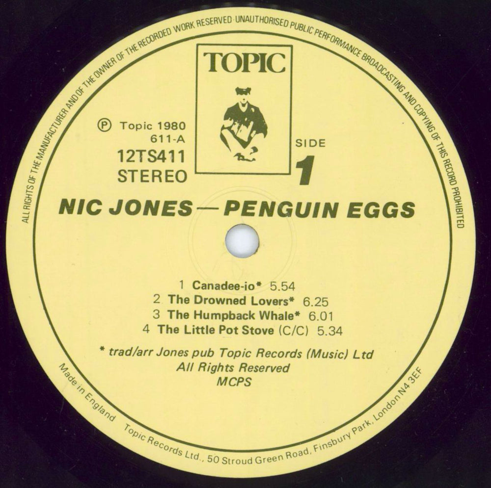 Nic Jones Penguin Eggs UK vinyl LP album (LP record) NJSLPPE800028