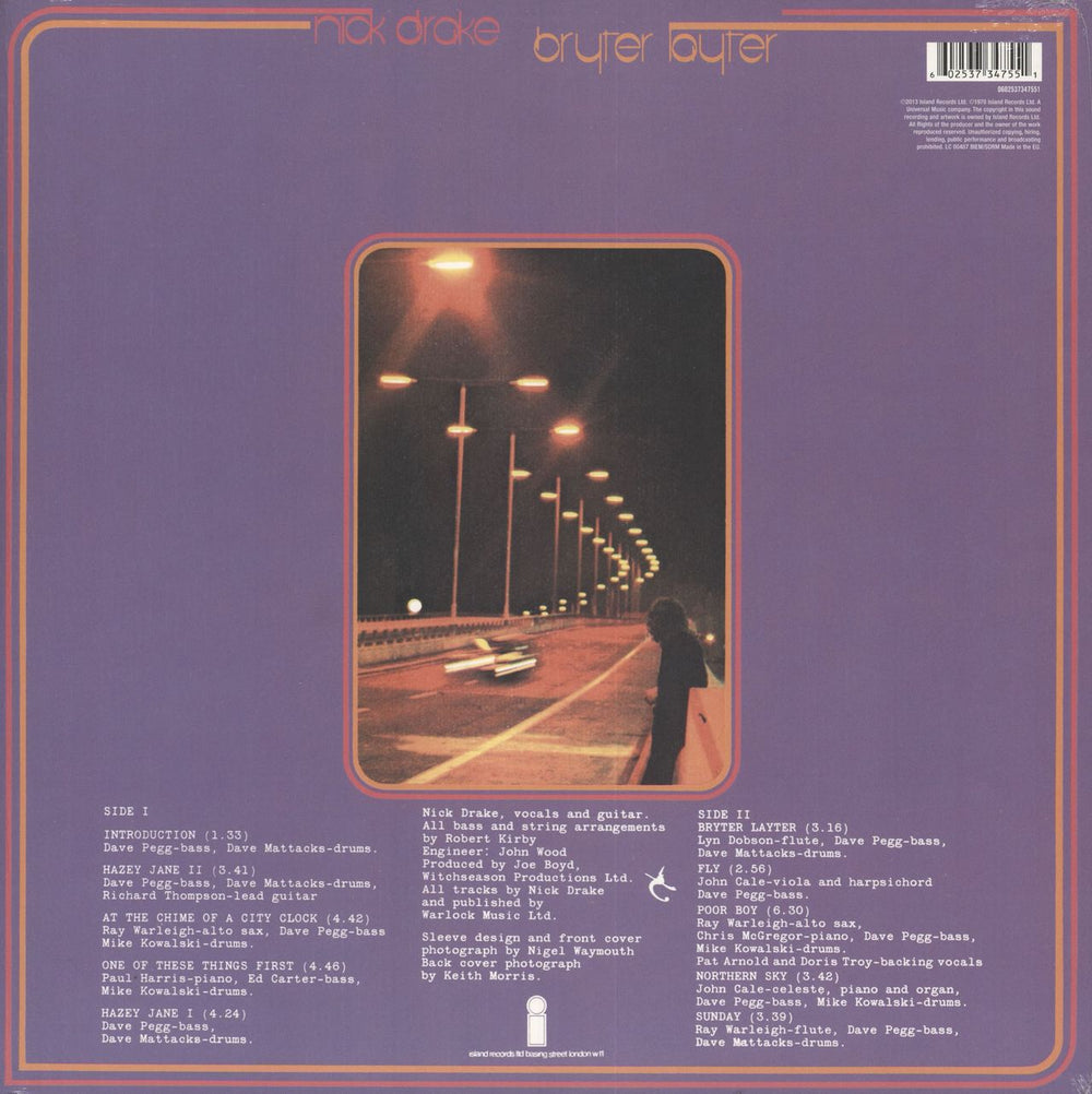 Nick Drake Bryter Layter - Remastered - Sealed UK vinyl LP album (LP record) 602537347551