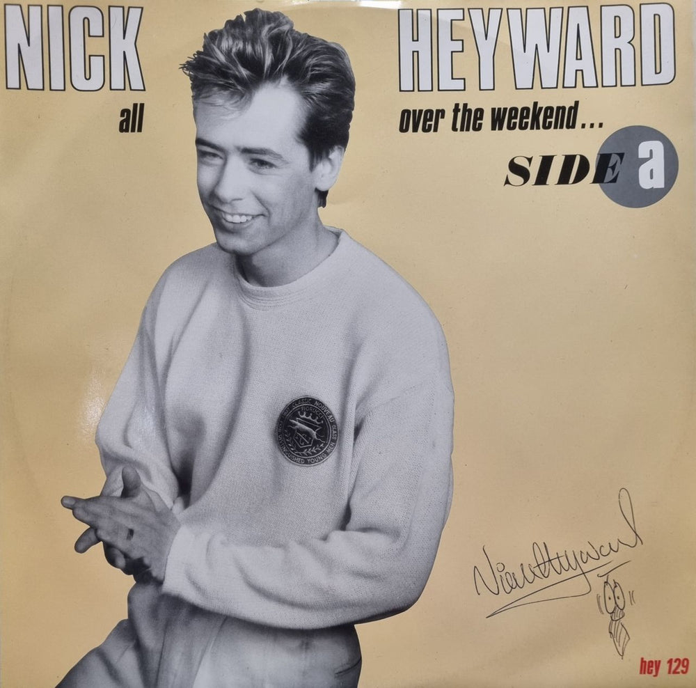 Nick Heyward All Over The Weekend - Autographed UK 12" vinyl single (12 inch record / Maxi-single) HEY129