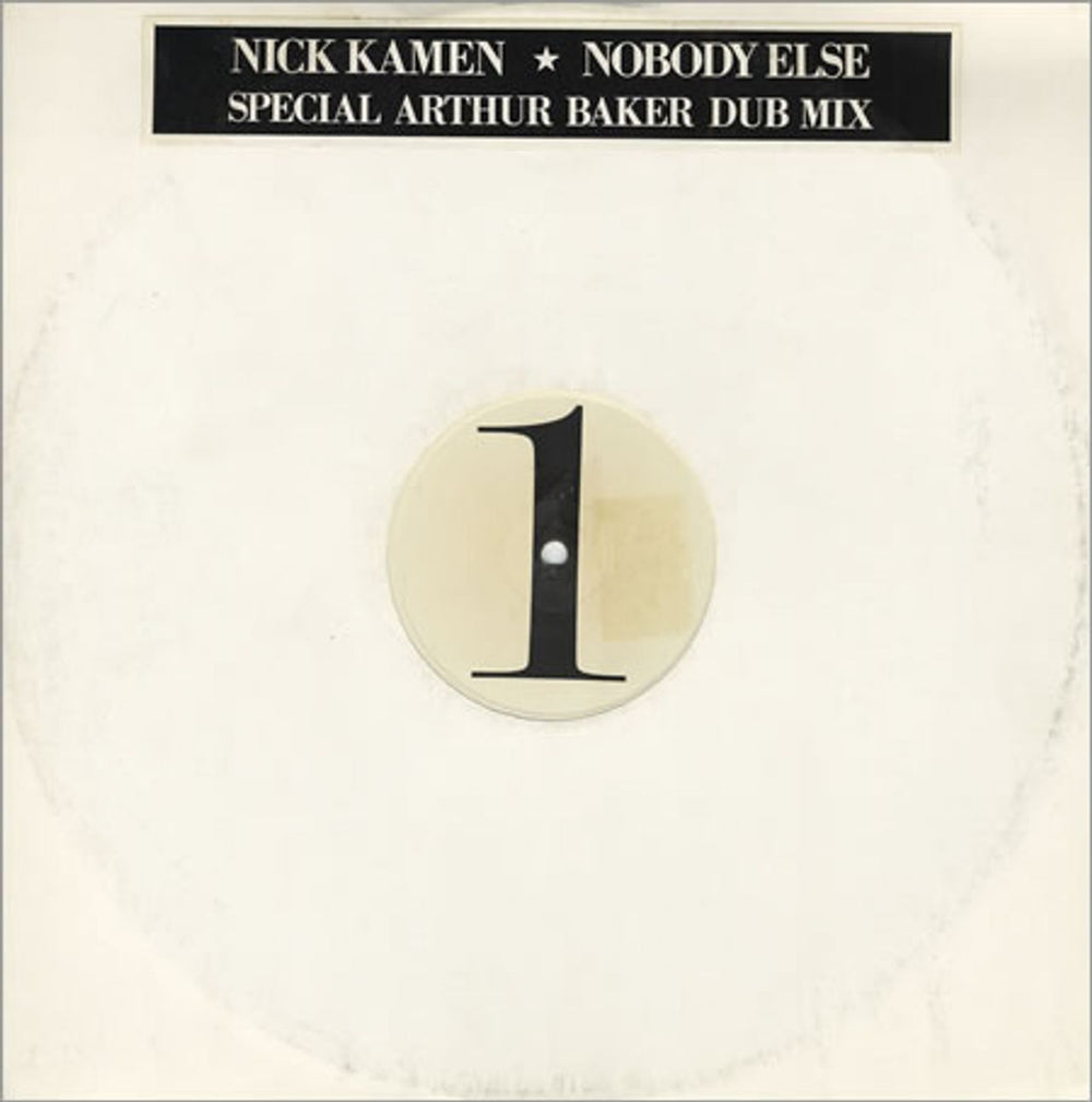 Nick Kamen Nobody Else UK Promo 12" vinyl single (12 inch record / Maxi-single) YZ122T